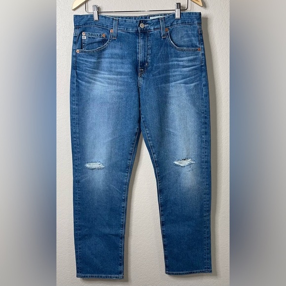 AG-ED Denim Ex Boyfriend Slouchy Slim Jeans Cropped Size 30 NWT - Picture 2 of 9